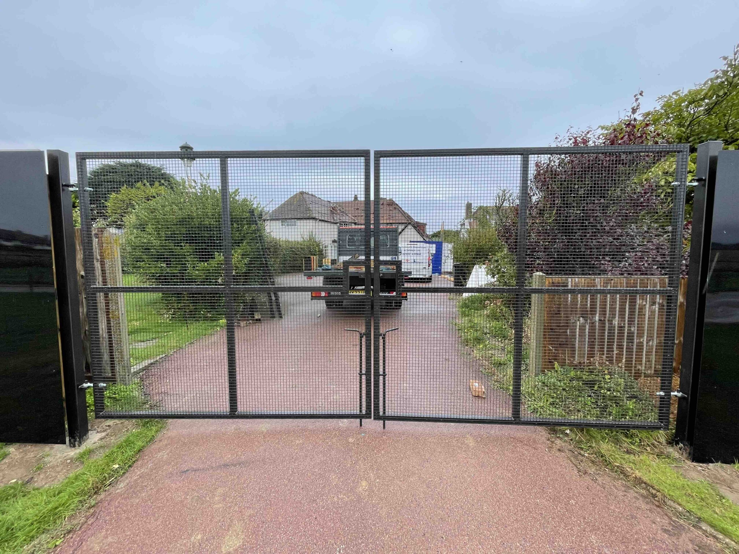 Construction site gates for Cornwall